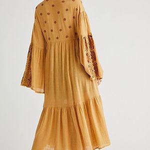 New Free people good vibes embroidered kimono